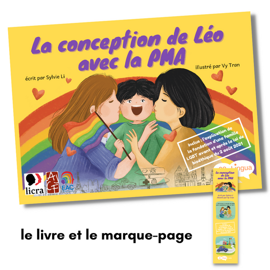 Le livre La conception de Léo avec la PMA + 1 marque page